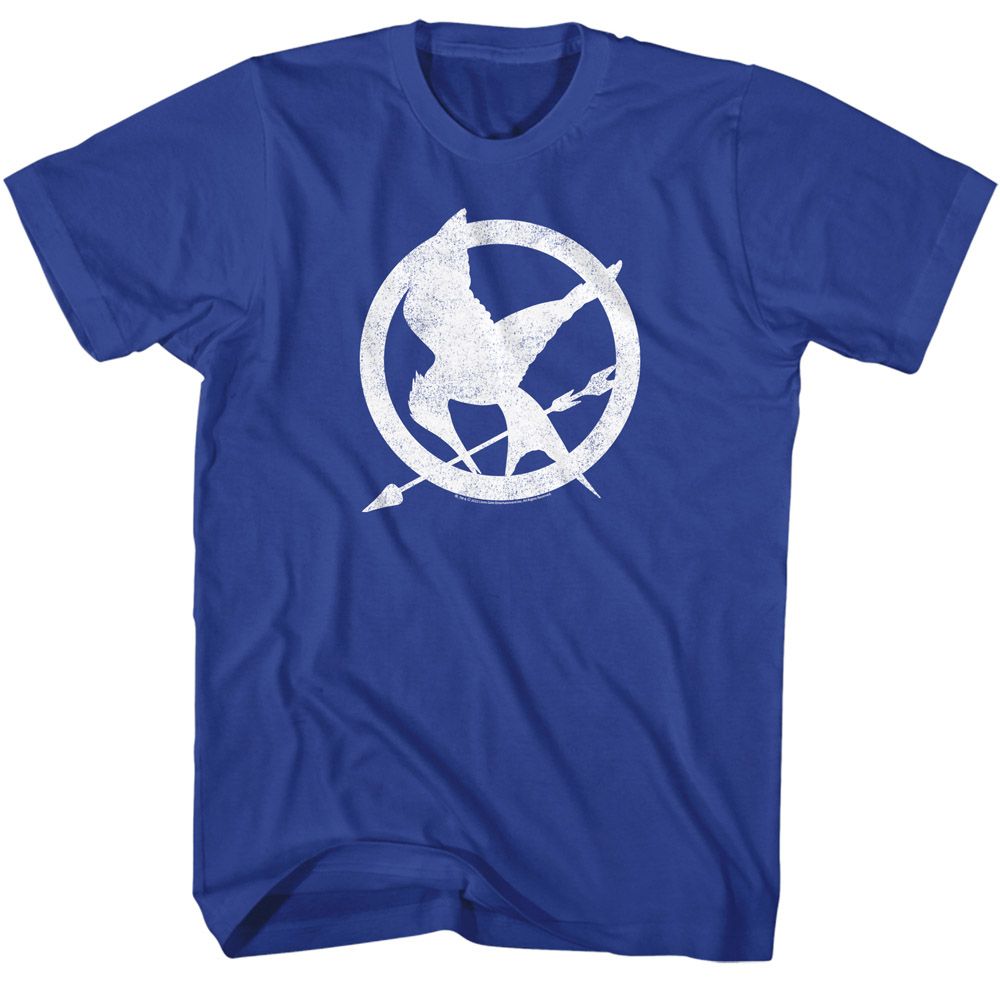 Wholesale Hunger Games Movie Mockingjay Solid Royal Adult T-Shirt