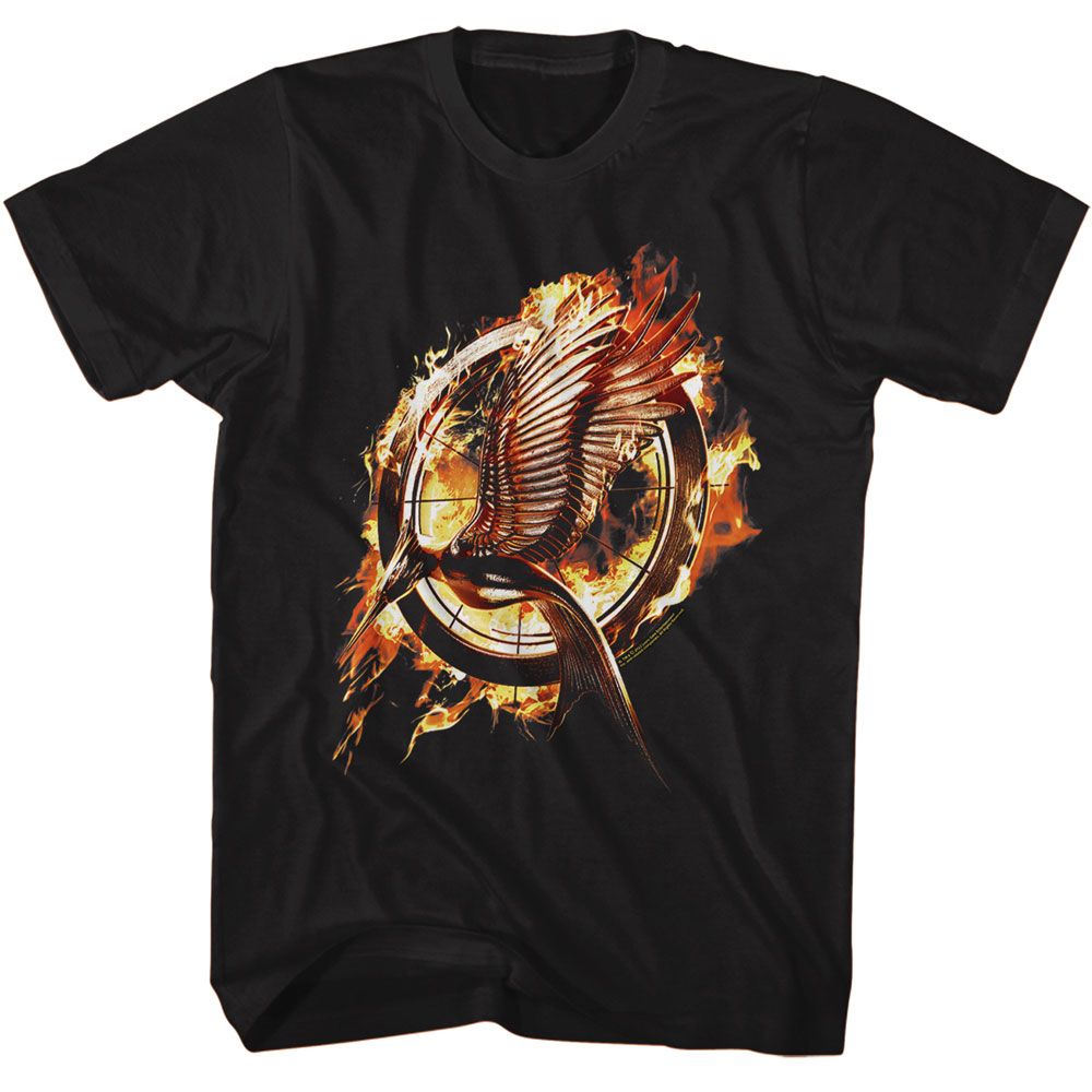Wholesale Hunger Games Movie Catching Fire Mockingjay Black Adult T-Shirt