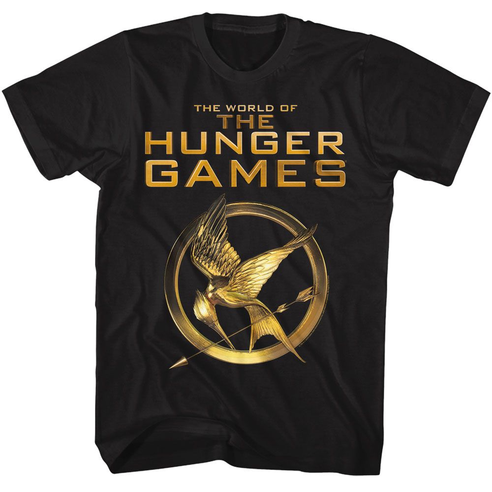 Wholesale Hunger Games Movie the World of the Black Adult T-Shirt
