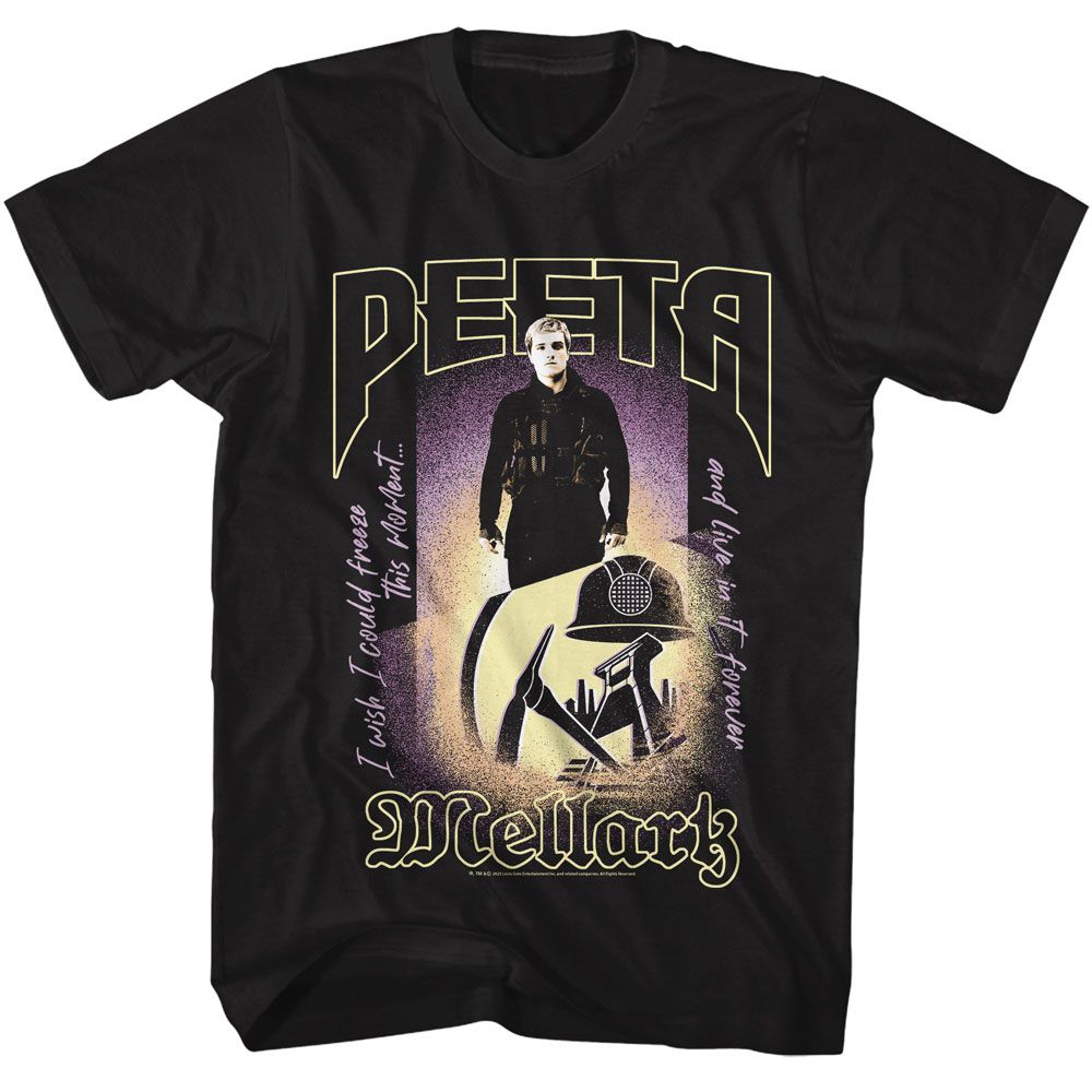 Wholesale Hunger Games Movie Peeta Mellark Black Adult T-Shirt