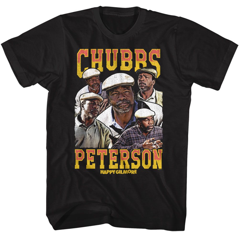 Wholesale Happy Gilmore Movie Chubbs Peterson Black Adult T-Shirt