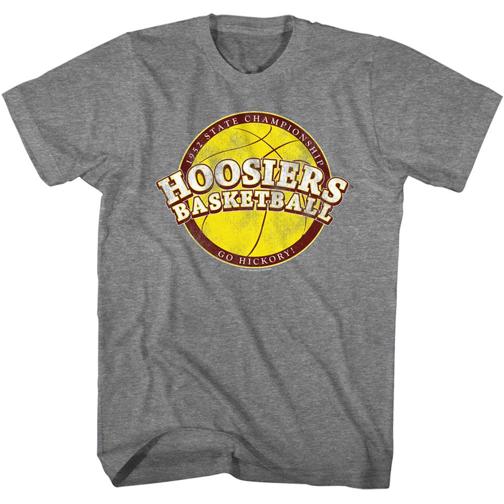 Wholesale Hoosiers Movie B-Ball Solid Graphite Adult T-Shirt