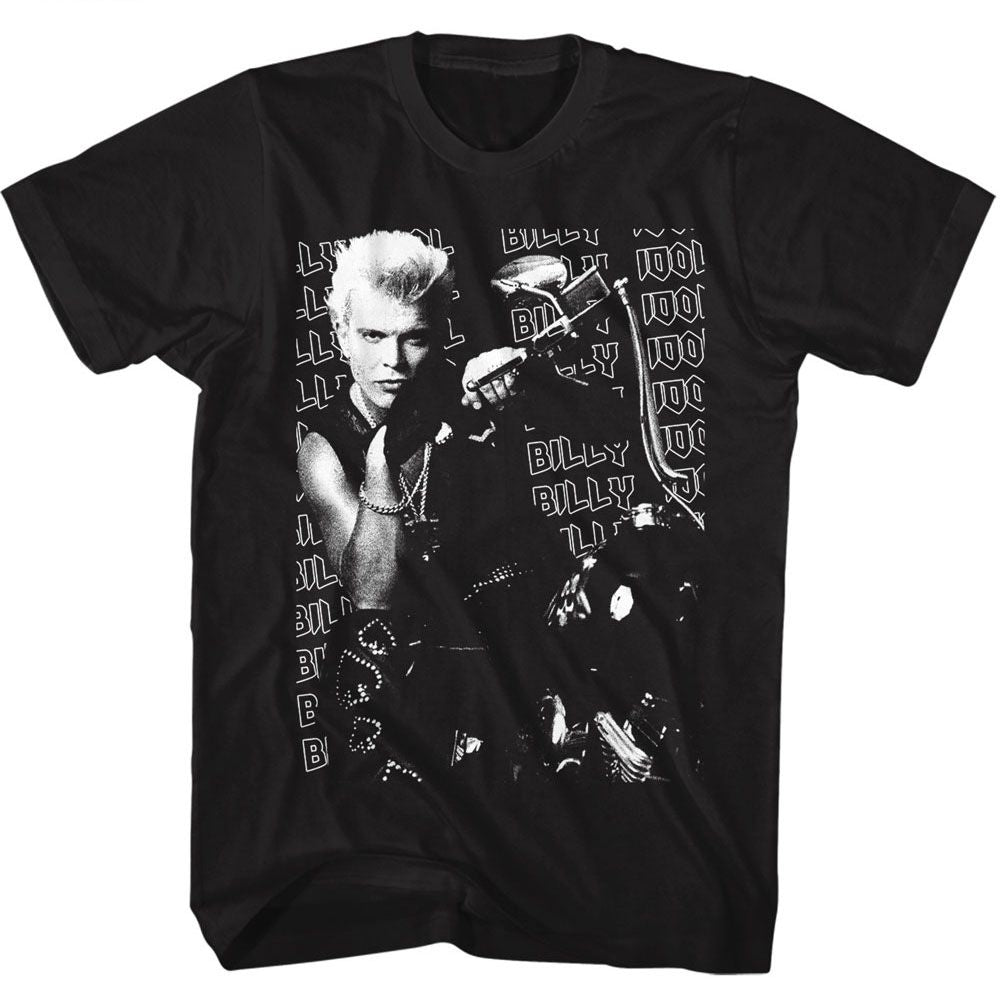 Wholesale Billy Idol Motorcycle Photo T-Shirt