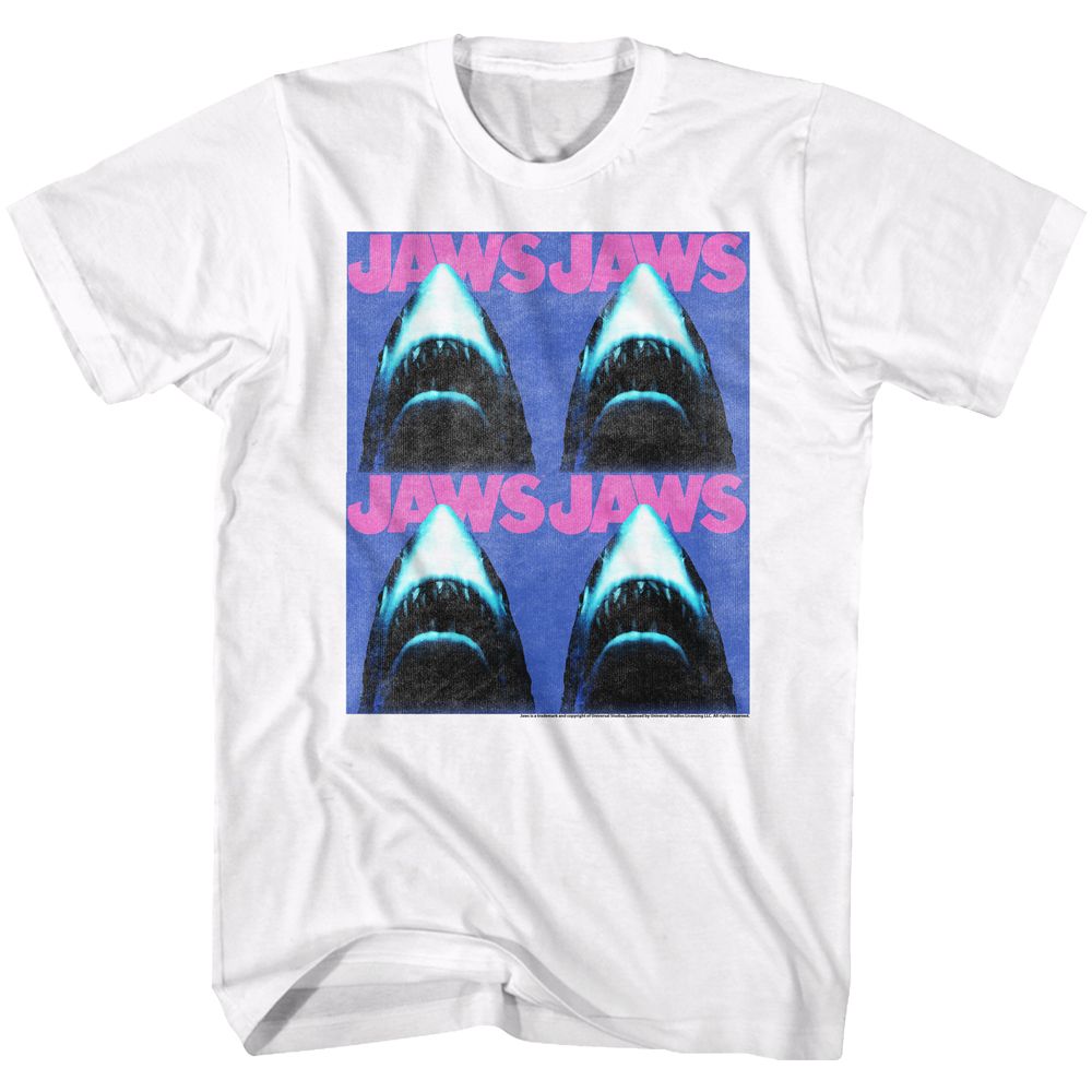 Wholesale JAWS Movie Jaws4 White Adult T-Shirt