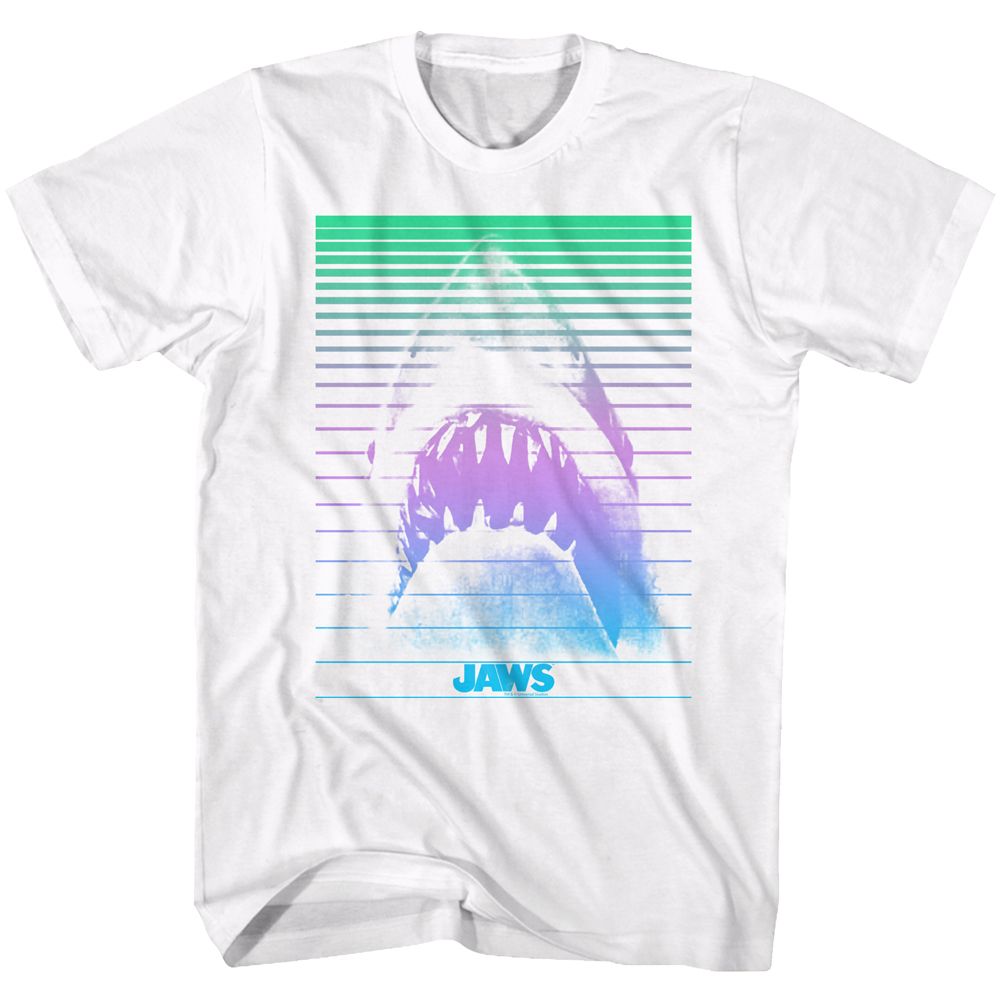 Wholesale JAWS Movie Blinds White Adult T-Shirt
