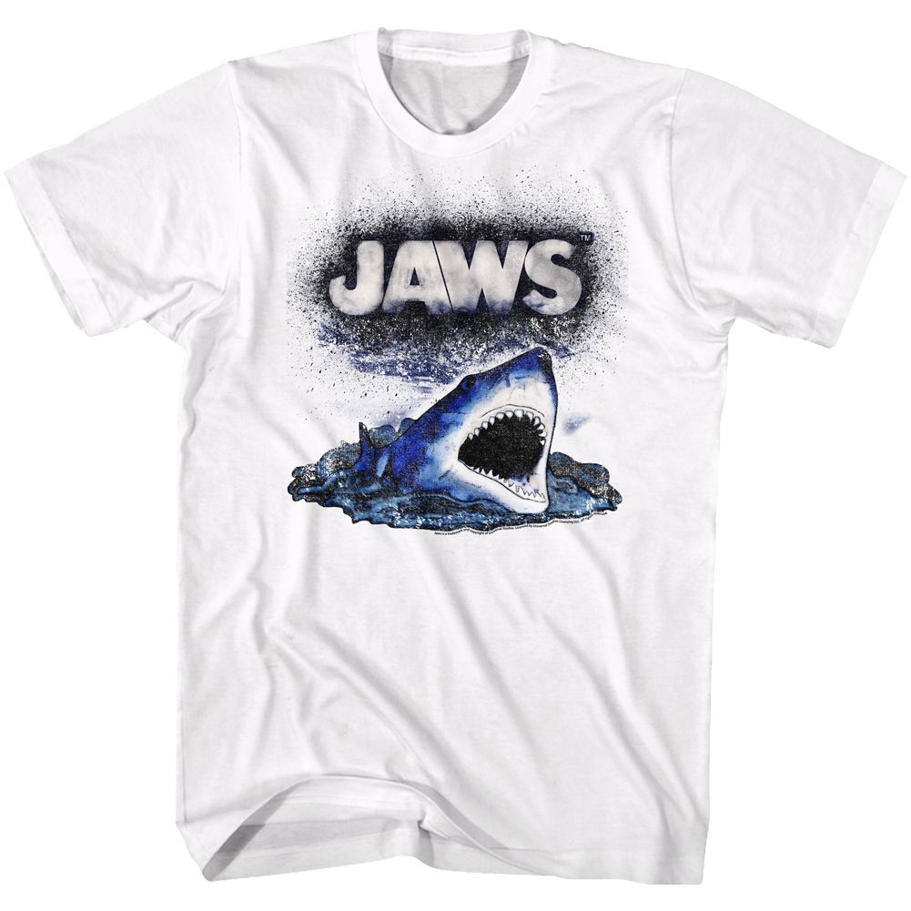 Wholesale JAWS Movie Watch Out White Adult T-Shirt