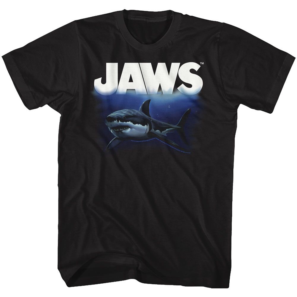 Wholesale JAWS Movie Deep Blue Sea Black Adult T-Shirt