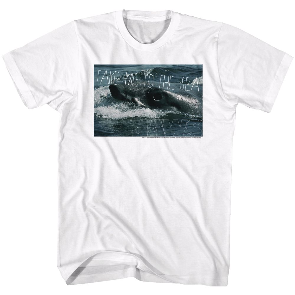 Wholesale JAWS Movie Sea Legs White Adult T-Shirt