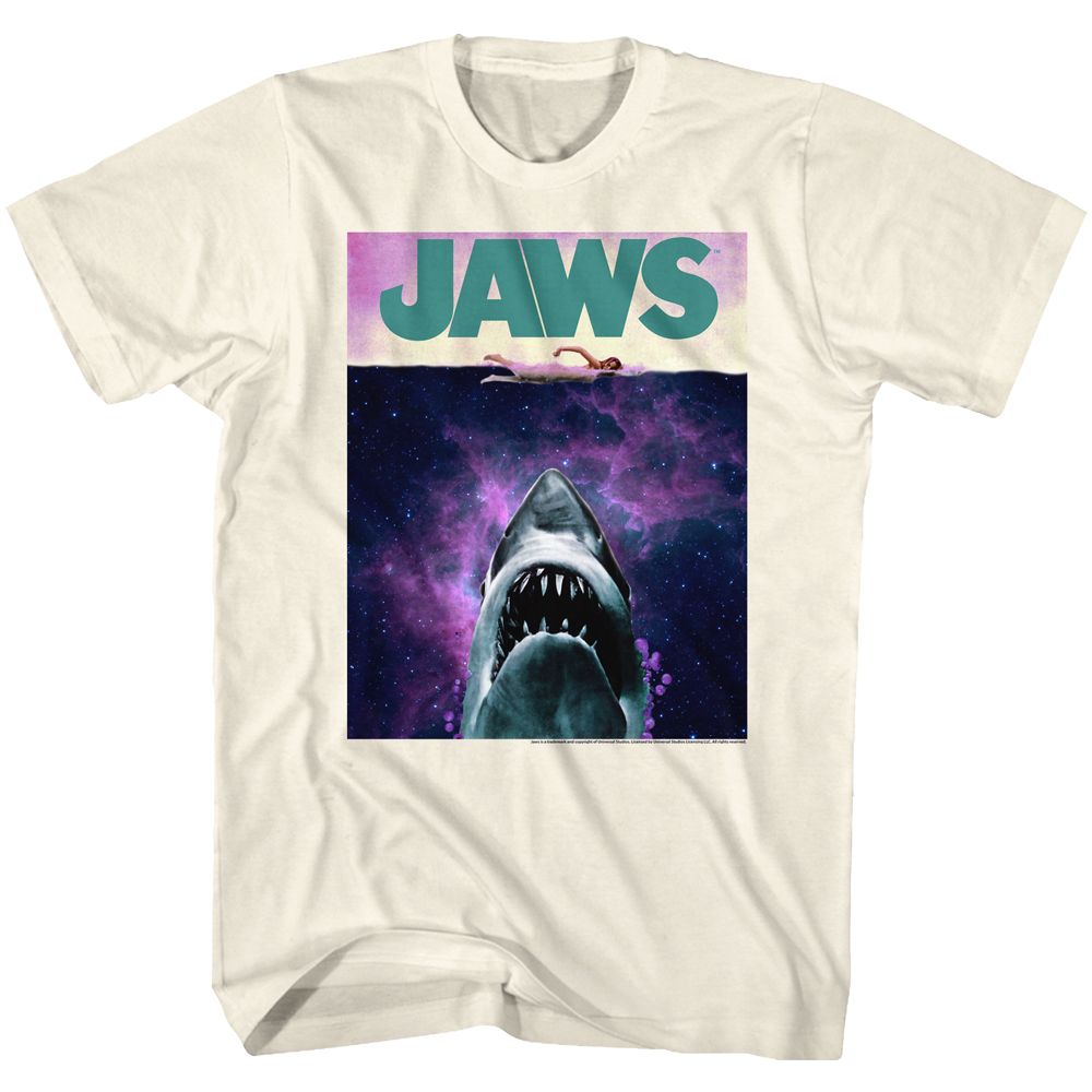 Wholesale JAWS Movie Adventures Solid Natural Adult T-Shirt