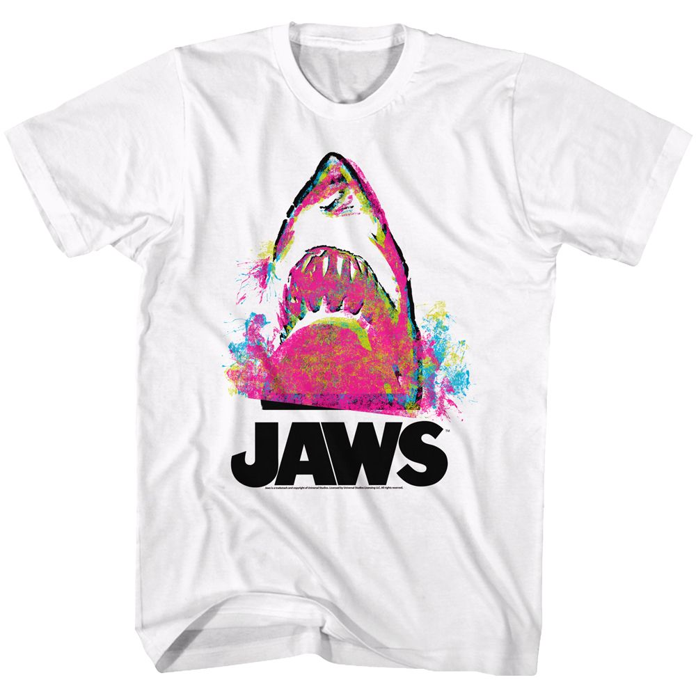 Wholesale JAWS Movie Jawzzz White Adult T-Shirt