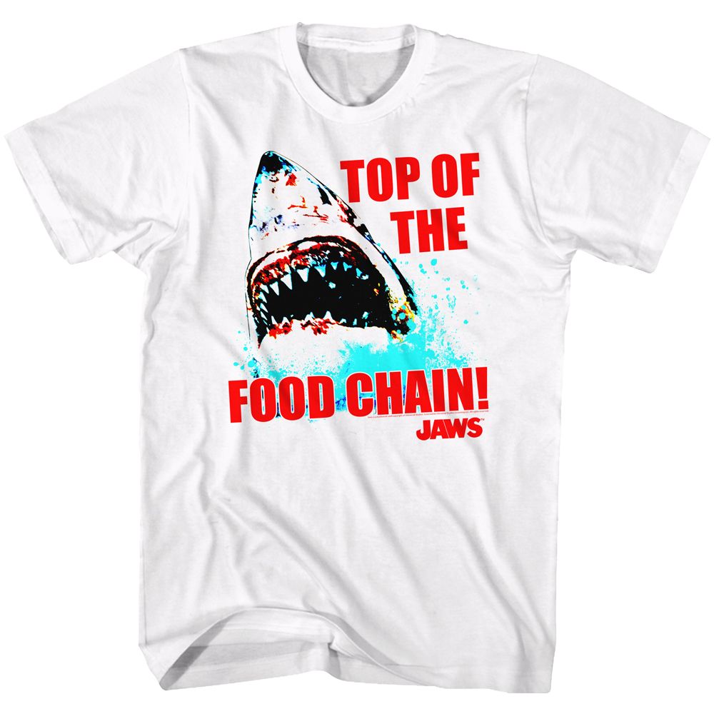 Wholesale JAWS Movie Top Dawg White Adult T-Shirt