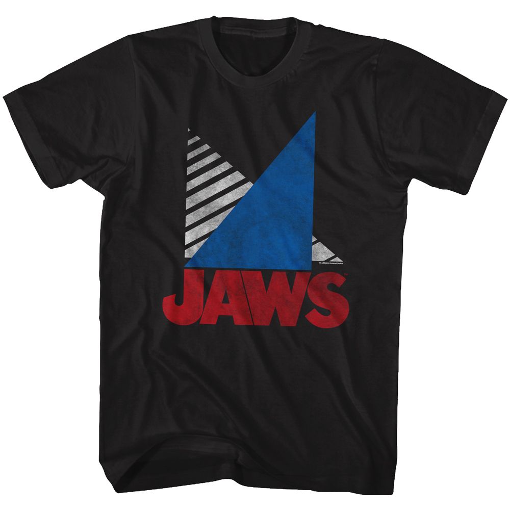 Wholesale JAWS Movie Tri Black Adult T-Shirt