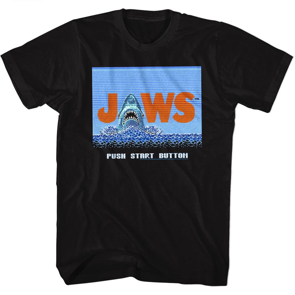 Wholesale JAWS Movie Vidya JAWS Movie Black Adult T-Shirt