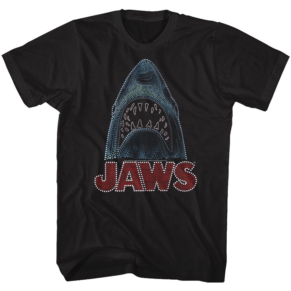 Wholesale JAWS Movie Be-Dazzled Black Adult T-Shirt