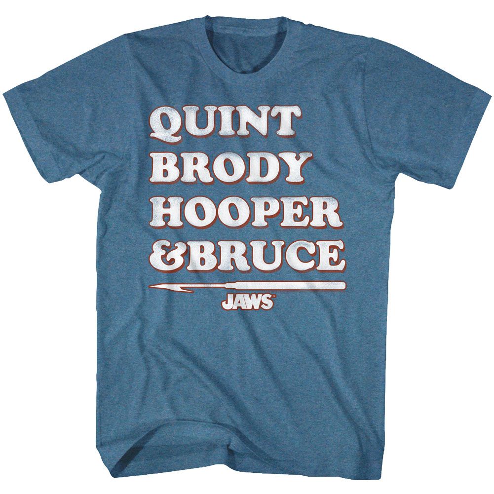 Wholesale JAWS Movie Legends Heather Indigo Adult T-Shirt
