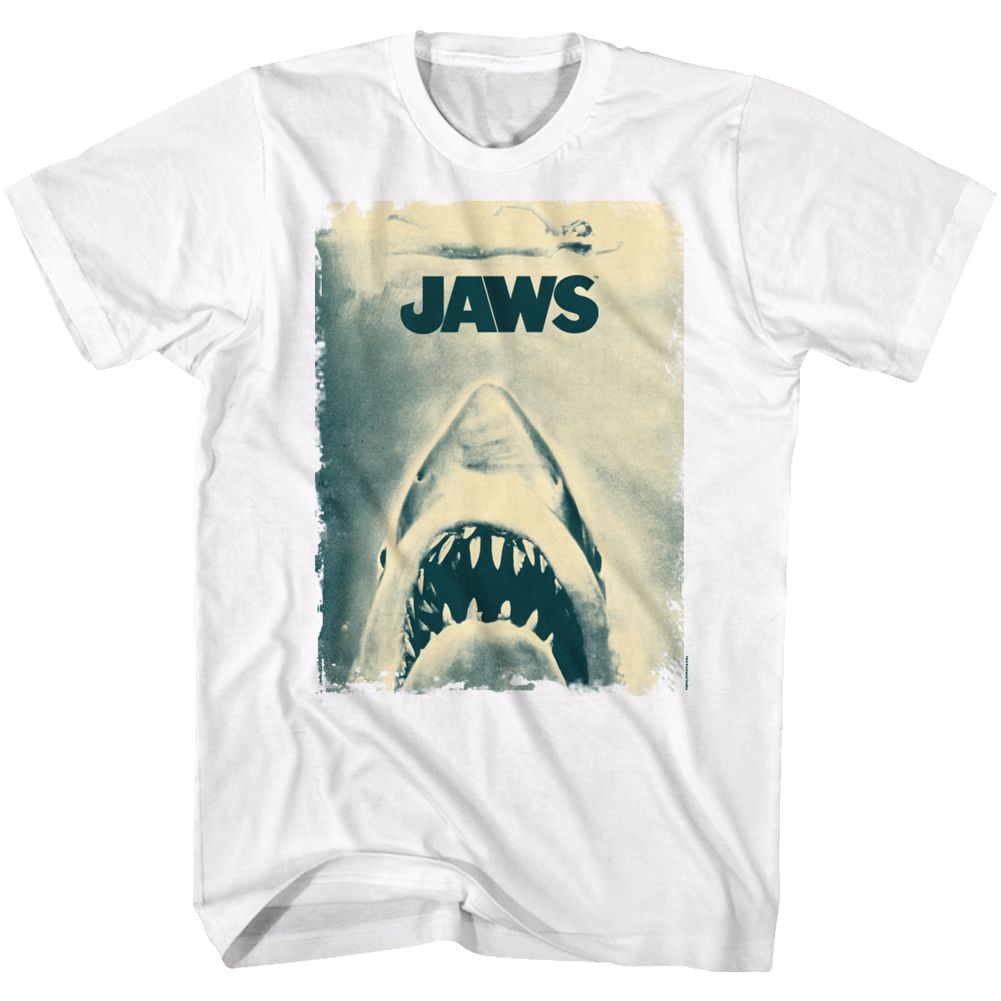 Wholesale JAWS Movie Another Jaw Poster White Adult T-Shirt