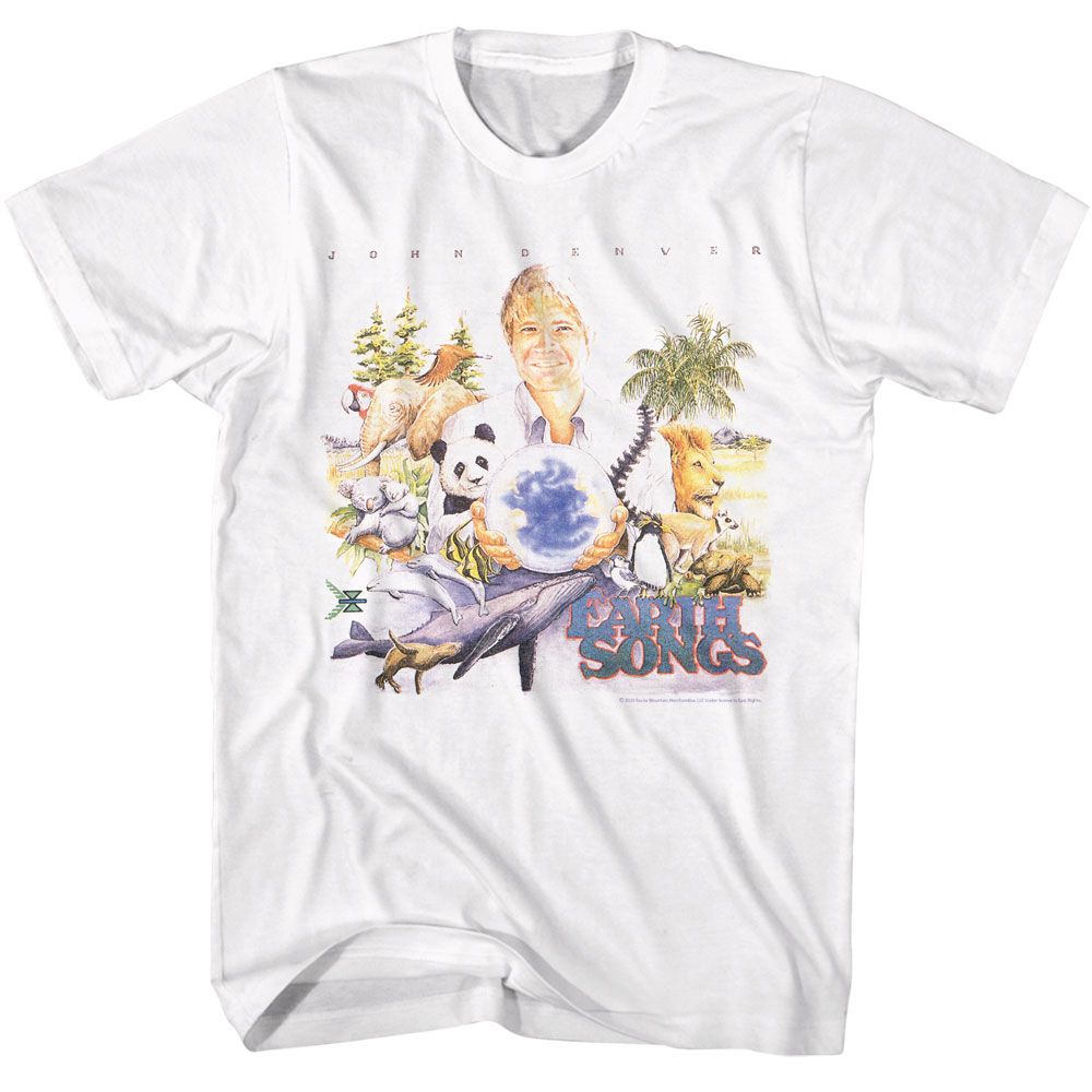 Wholesale John Denver Earth Songs Album Cover T-Shirt