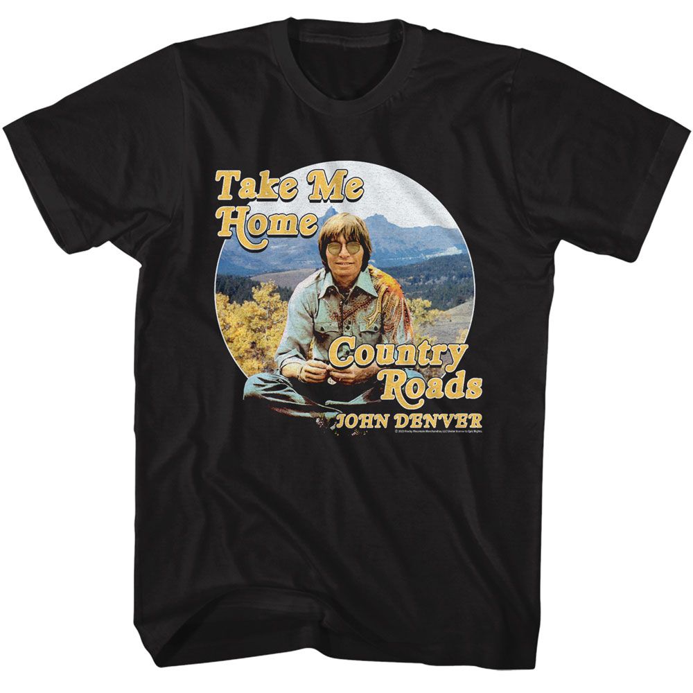 Wholesale John Denver Circle Mountain Range T-Shirt