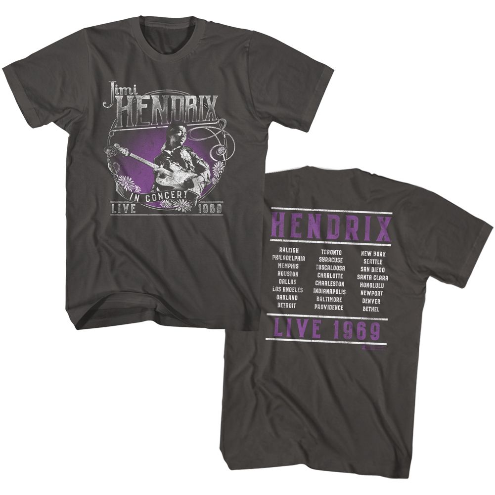 Wholesale Jimi Hendrix Live 1969 T-Shirt