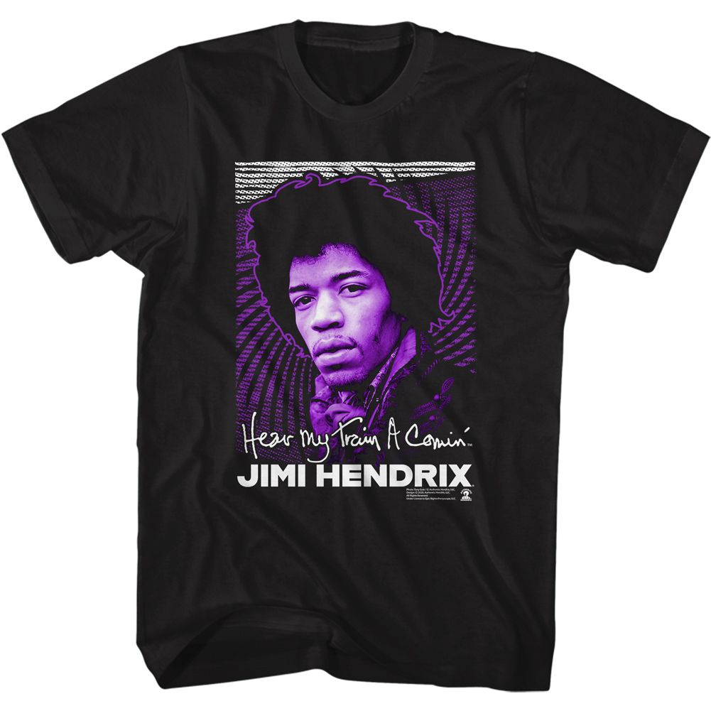 Wholesale Jimi Hendrix Hear My Train a Comin T-Shirt