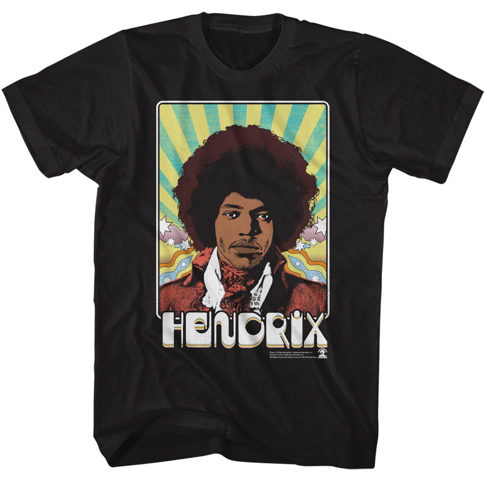 Wholesale Jimi Hendrix Psychadelic Card T-Shirt