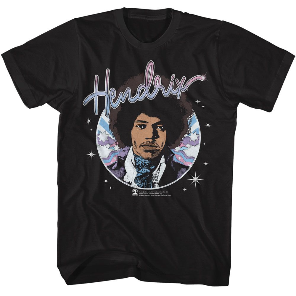 Wholesale Jimi Hendrix Psychadelic Circle T-Shirt