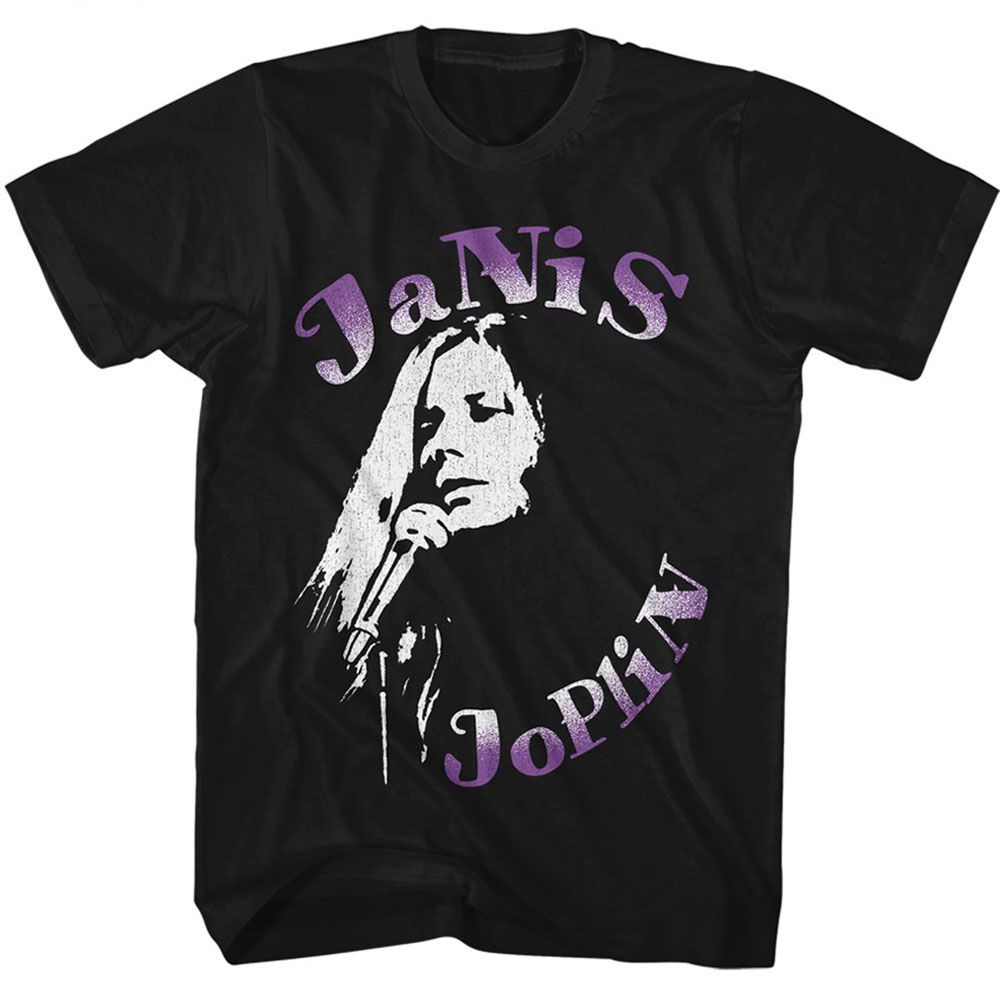 Wholesale Janis Joplin Janis on the Mic T-Shirt