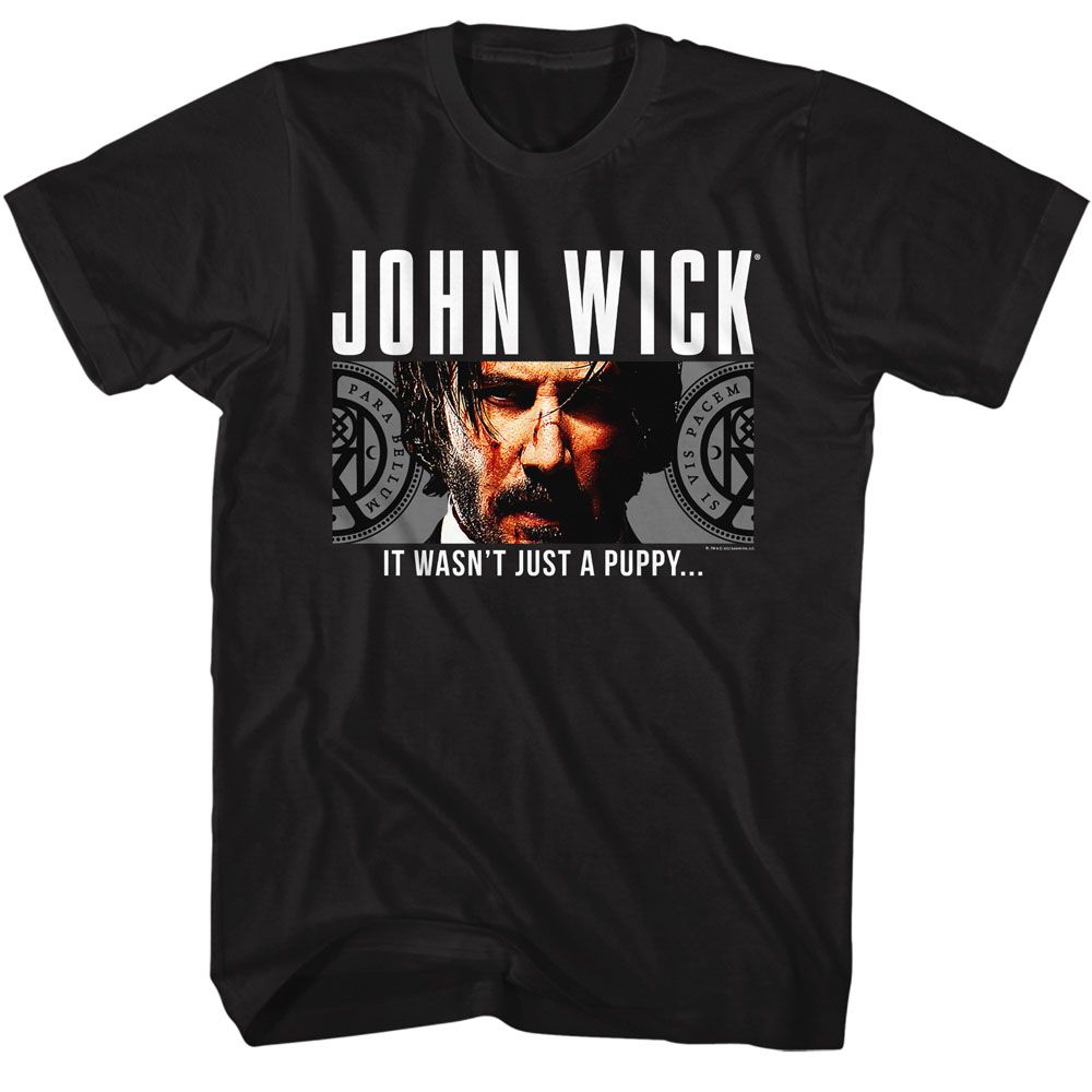 Wholesale John Wick Wasnt Just a Puppy Black Adult T-Shirt