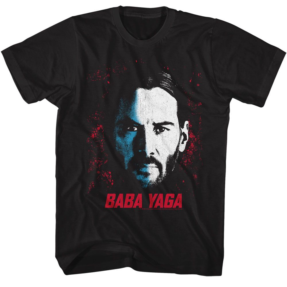 Wholesale John Wick Face of Baba Yaga Black Adult T-Shirt