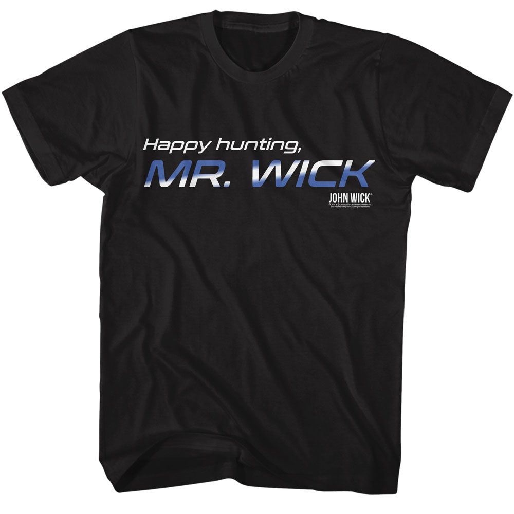 Wholesale John Wick Happy Hunting Black Adult T-Shirt