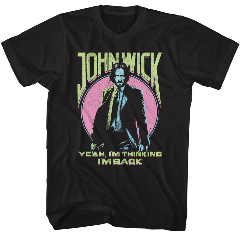 Wholesale John Wick Yeah I'm Thinking I'm Back Black Adult T-Shirt