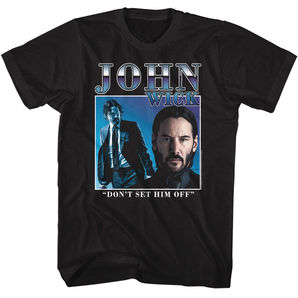 Wholesale John Wick Duo Image Box Black Adult T-Shirt