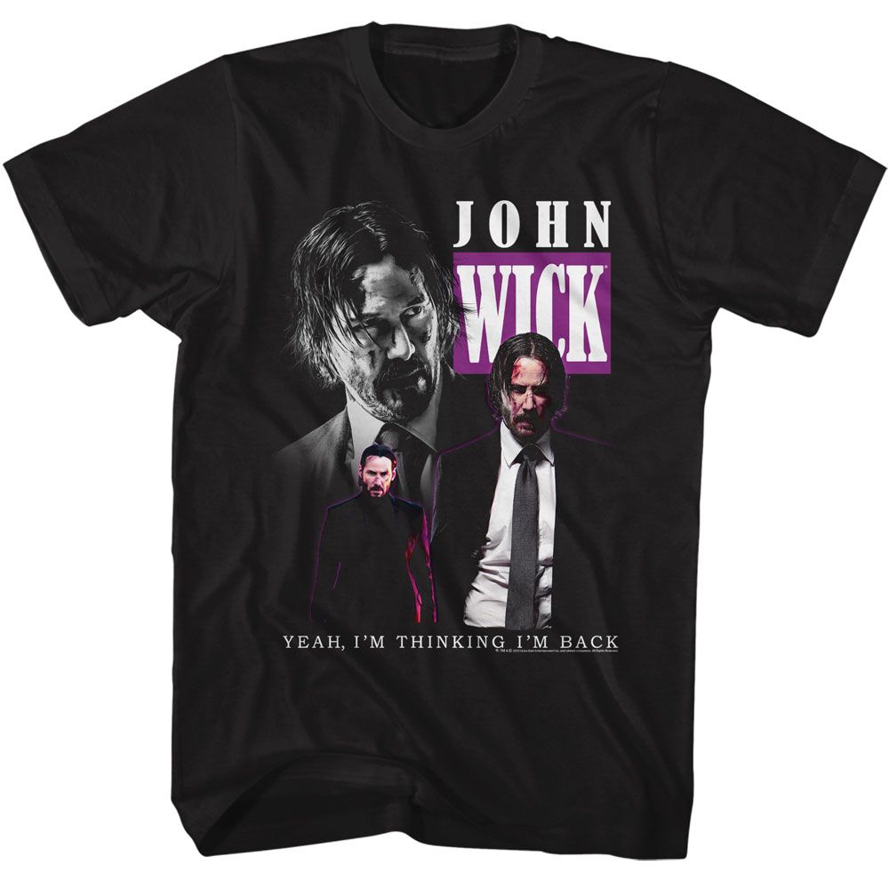 Wholesale John Wick Triple Wick Black Adult T-Shirt