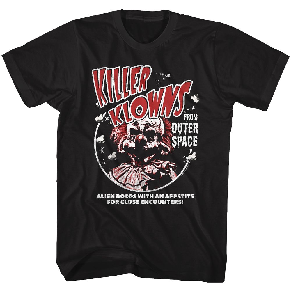 Wholesale Killer Klowns Alien Bozos Black Adult T-Shirt
