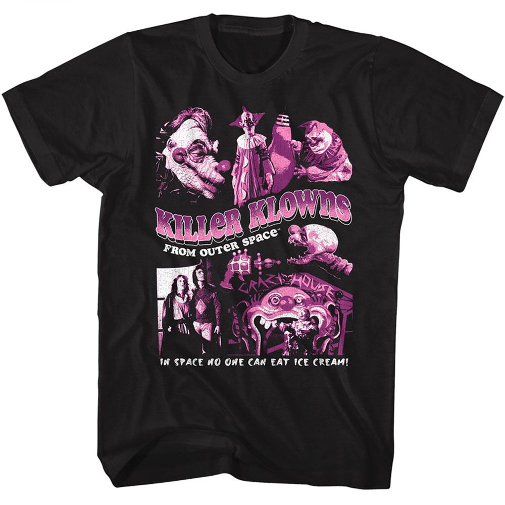 Wholesale Killer Klowns Collage Black Adult T-Shirt