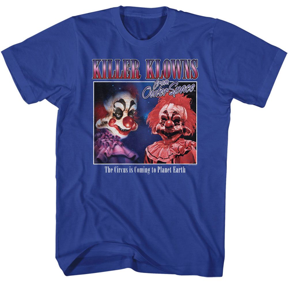Wholesale Killer Klowns Glamour Shot Solid Royal Adult T-Shirt
