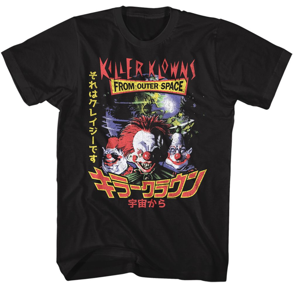 Wholesale Killer Klowns Killer Klowns Japanese Black Adult T-Shirt
