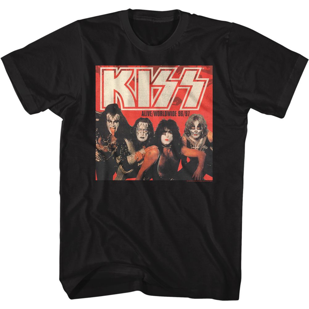 Wholesale KISS Alive Worldwide T-Shirt