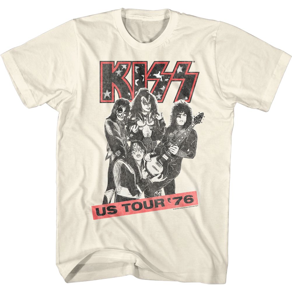 Wholesale KISS Us Tour 76 T-Shirt