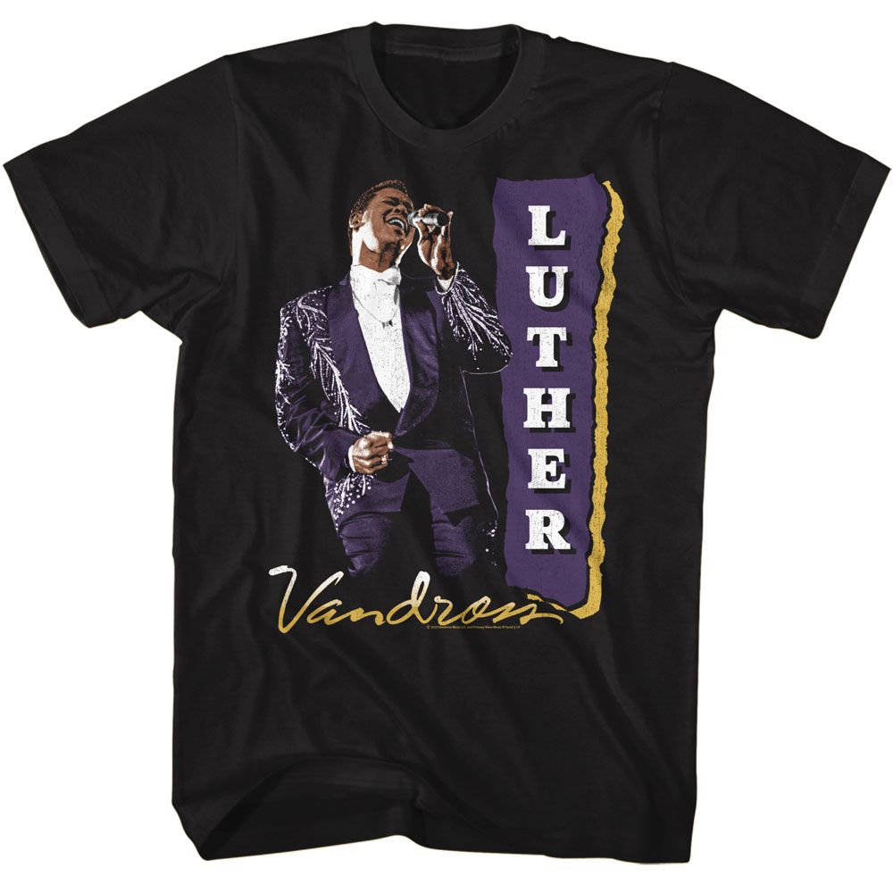 Wholesale Luther Vandross Purple Suit T-Shirt