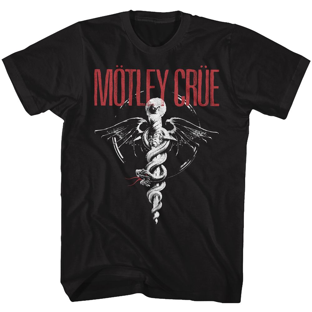 Wholesale Motley Crue Red Logo B&W T-Shirt