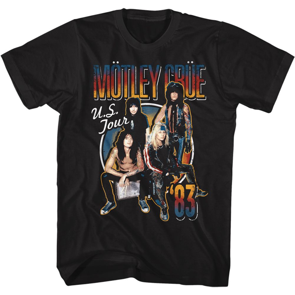 Wholesale Motley Crue US Tour 83 T-Shirt