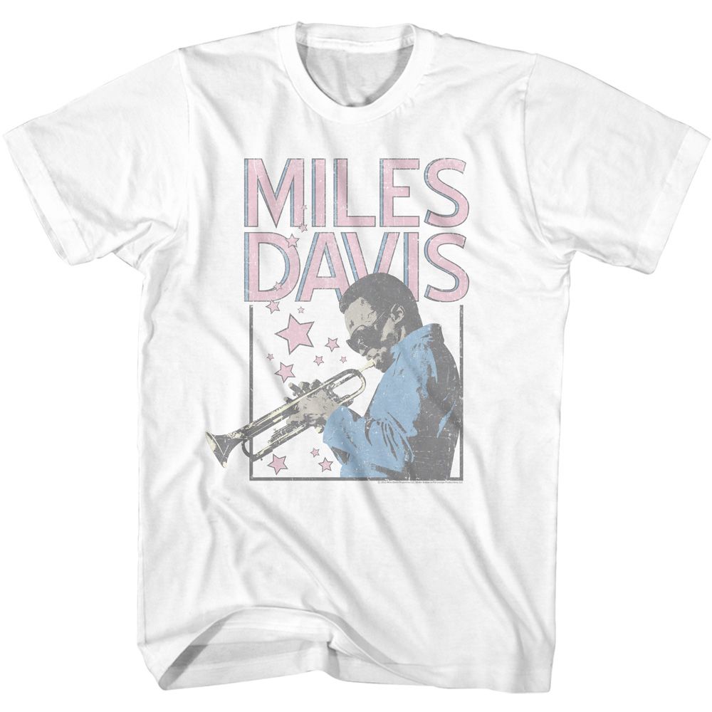 Wholesale Miles Davis Stars and Rectangle T-Shirt