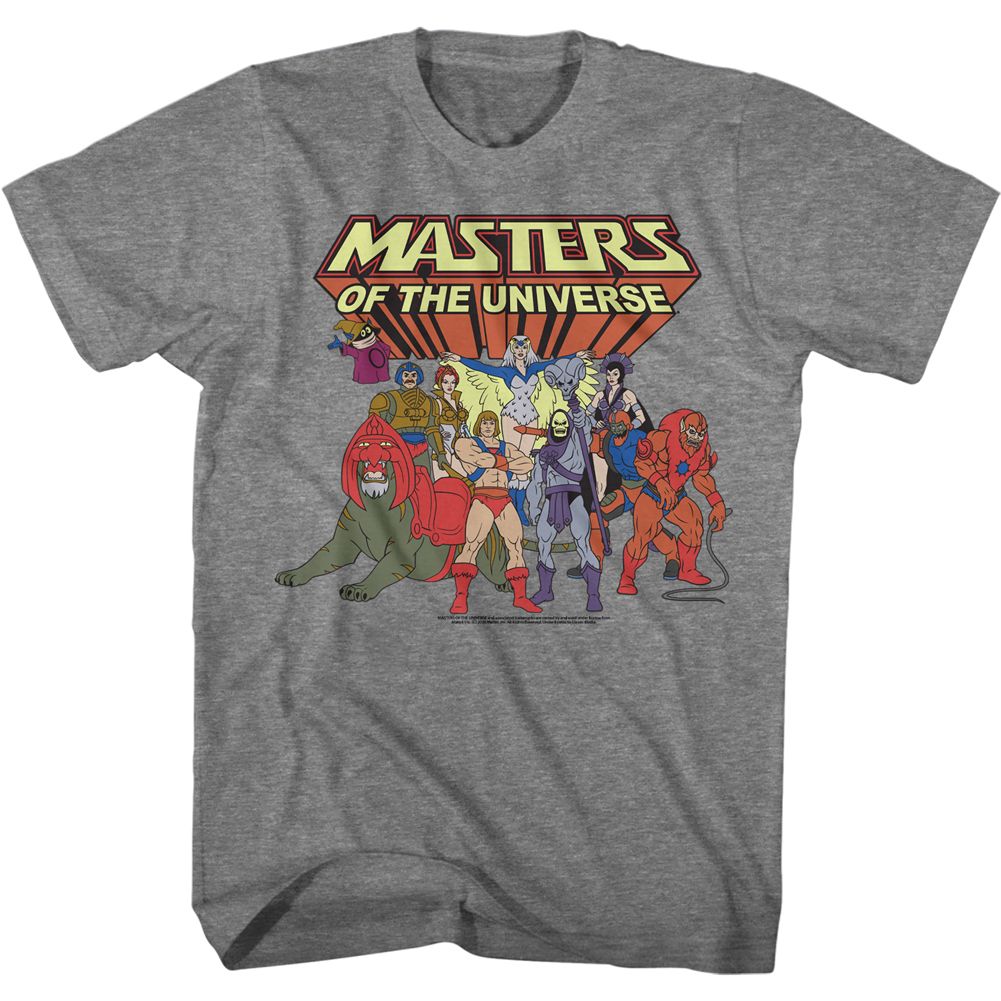 Wholesale Masters of the Universe Desatch Cast Heather Graphite Heather T-Shirt
