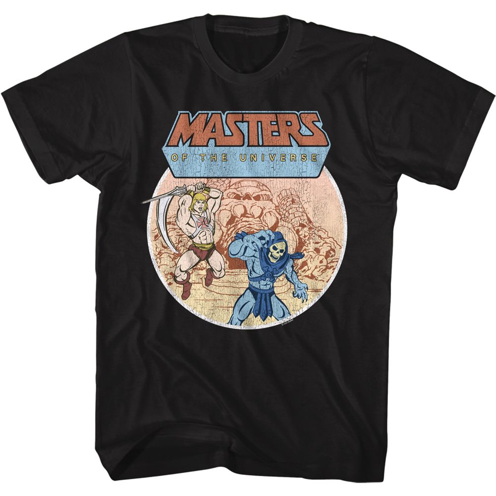Wholesale Masters of the Universe He-Man and Skeletor Battle Black T-Shirt