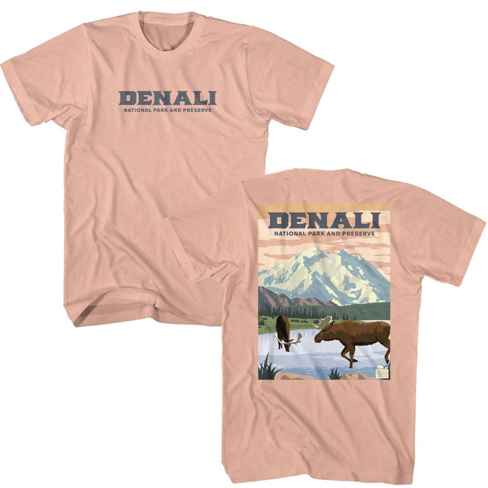 Wholeale NPCA-DENALI POSTER ART-PEACH ADULT S/S TSHIRT ***F&B***-S