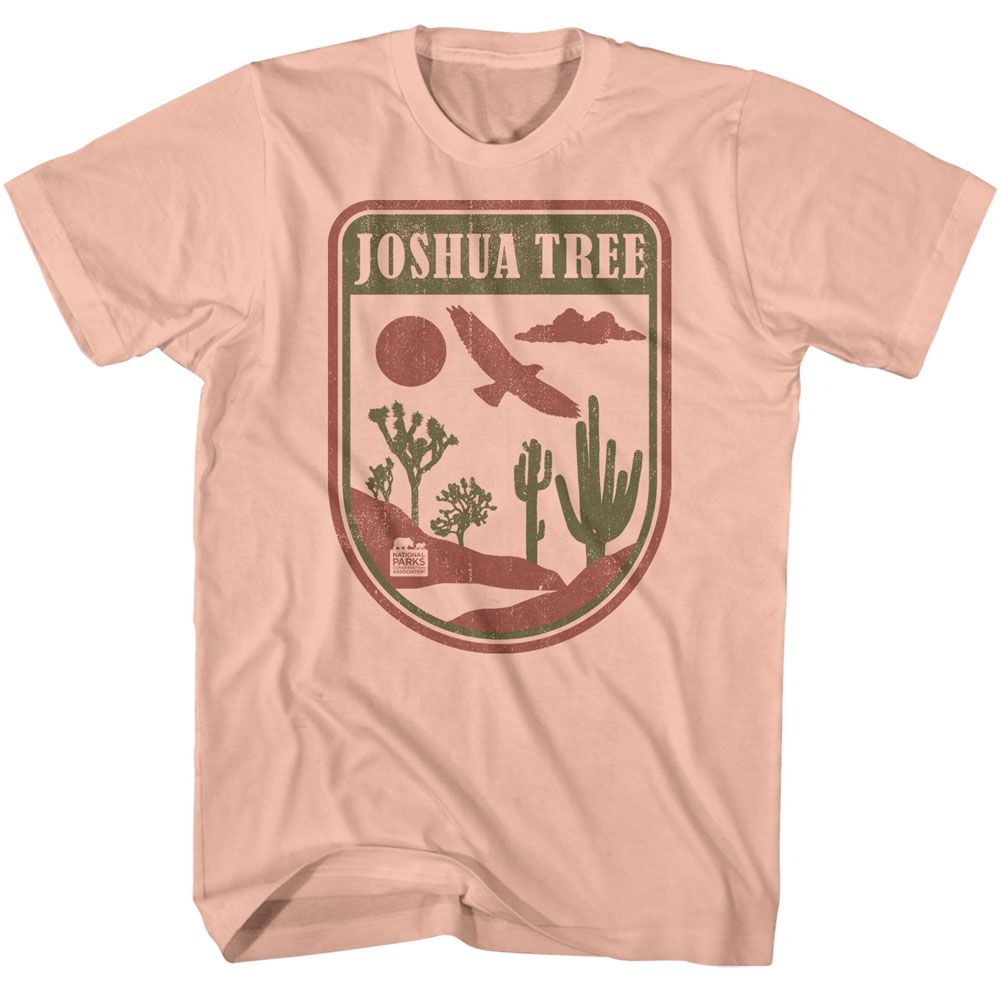 Wholeale NPCA-JOSHUA TREE BADGE-PEACH ADULT S/S TSHIRT-S