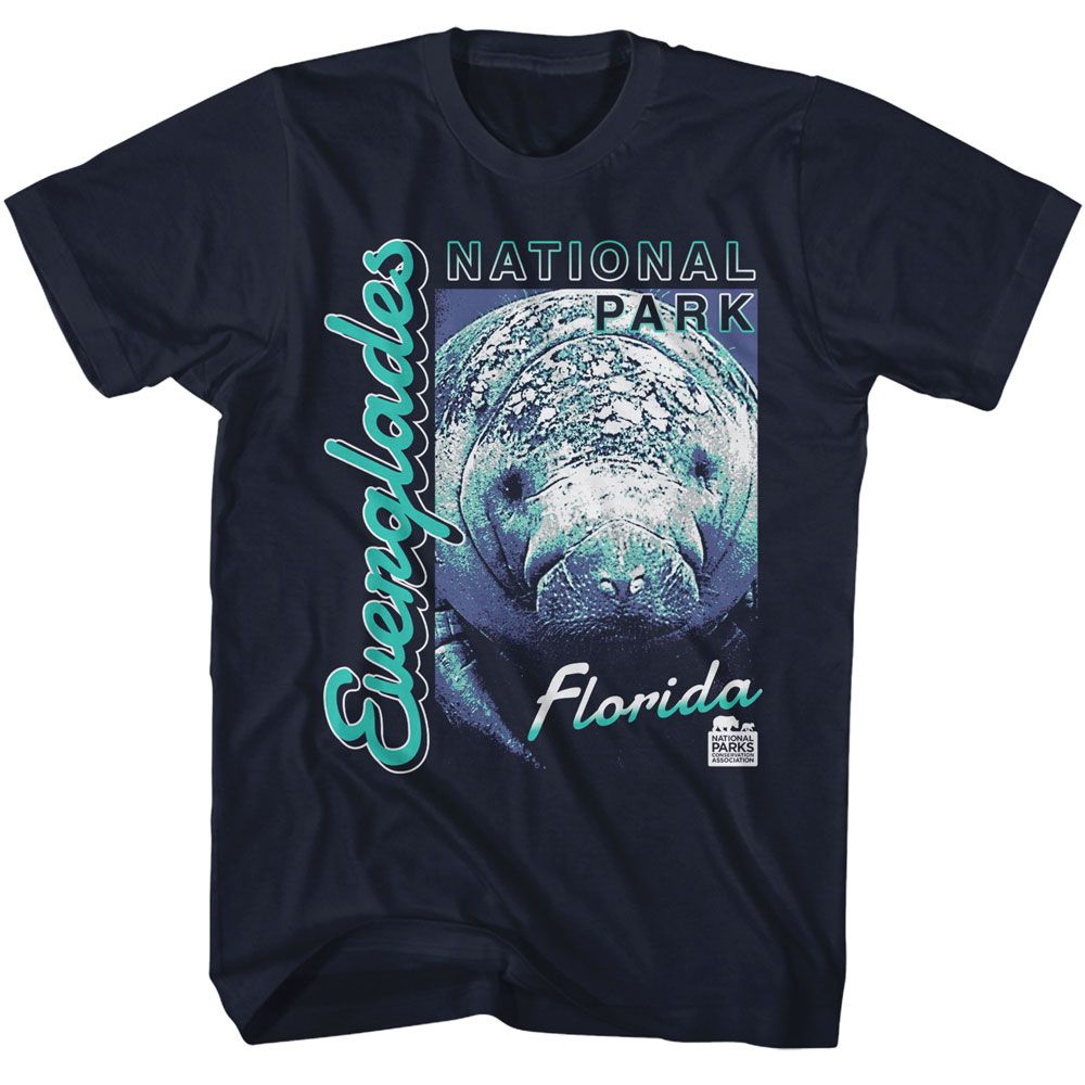 Wholeale NPCA-EVERGLADES MANATEE-NAVY ADULT S/S TSHIRT-S