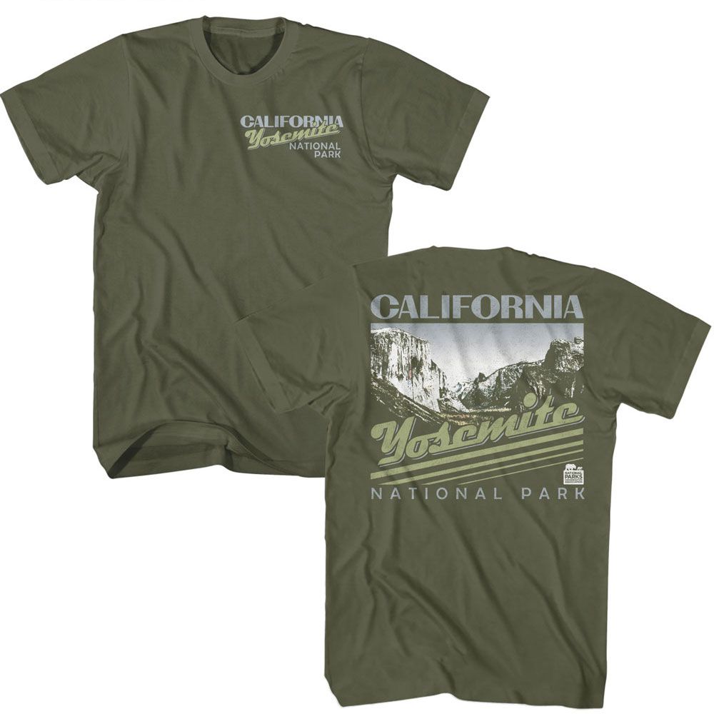 Wholeale NPCA-CALIFORNIA YOSEMITE-MILITARY GREEN ADULT S/S TSHIRT-S ***F&B***