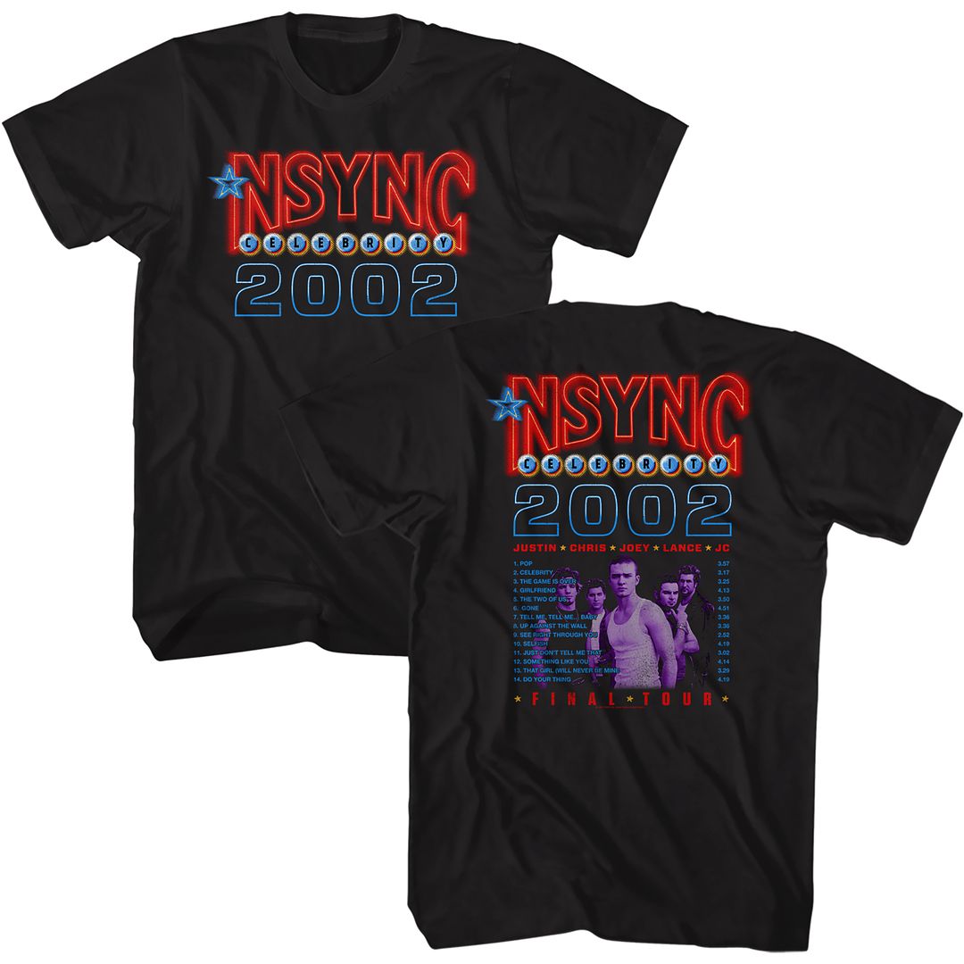 Wholesale NSYNC Celebrity 2002 T-Shirt